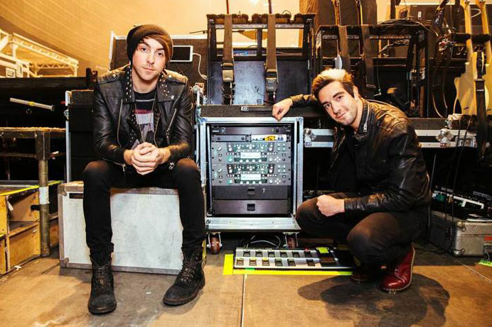 Jack Barakat and Alex Gaskarth of All Time Low